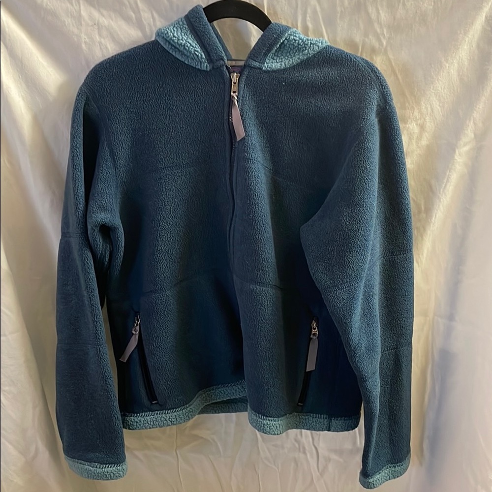 Patagonia Women's Vintage Hoody Blue Fleece Jacket